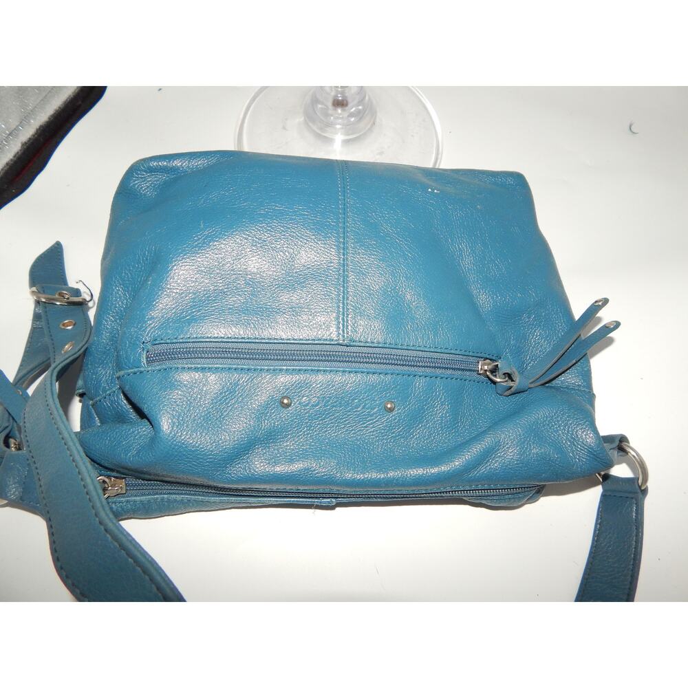 Stone Mountain Turquoise Leather Shoulder Handbag - Picture 6 of 8